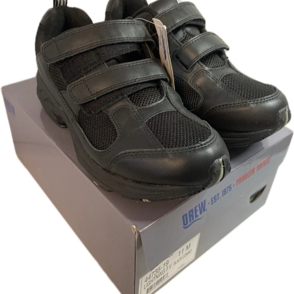 NEW Drew Shoes Lightning II V 44735 Men's Athletic Shoe, Black, Size 11M